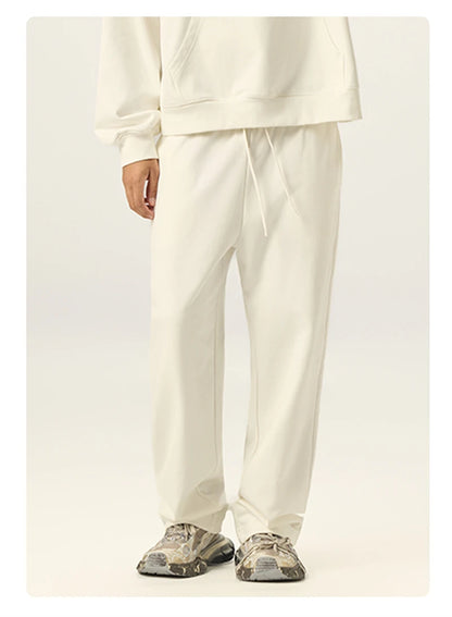 ZODF 2025 Winter Man Basic 420gsm Straight Pants Unisex Loose Clean Fit Sport Trousers Brand Streetwears HY0061