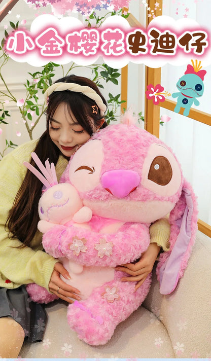 70cm Big Size Disney Lilo & Stitchanime Plush Stuffed Doll Room Decoration Peluche Pillow Angel Plushies Ornaments Gifts