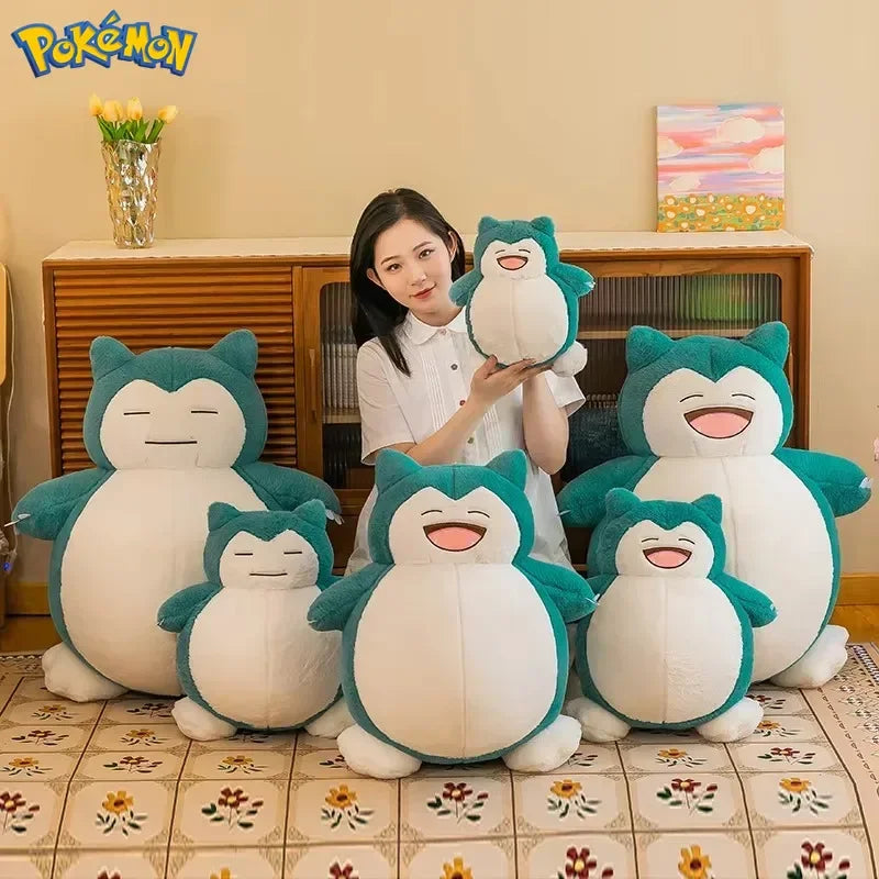30/45/60CM Big Size Pokémon Cute Snorlax Plush Toy Cartoon Anime Plushies Peluche Home Decor Sleeping Pillow Children Toy Gift