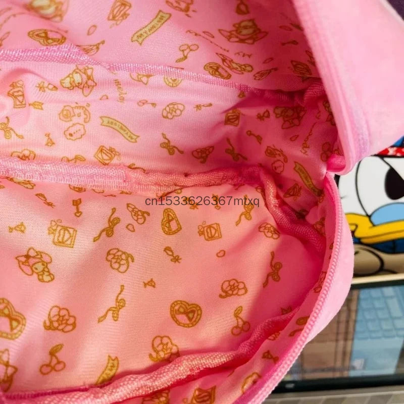 Large Capacity Storage Bags Plush Bag Kuromi My Melody Cinnamoroll BADBADTZ-MARU Cosmetic Bag High Quality Pencil Case Gift Girl