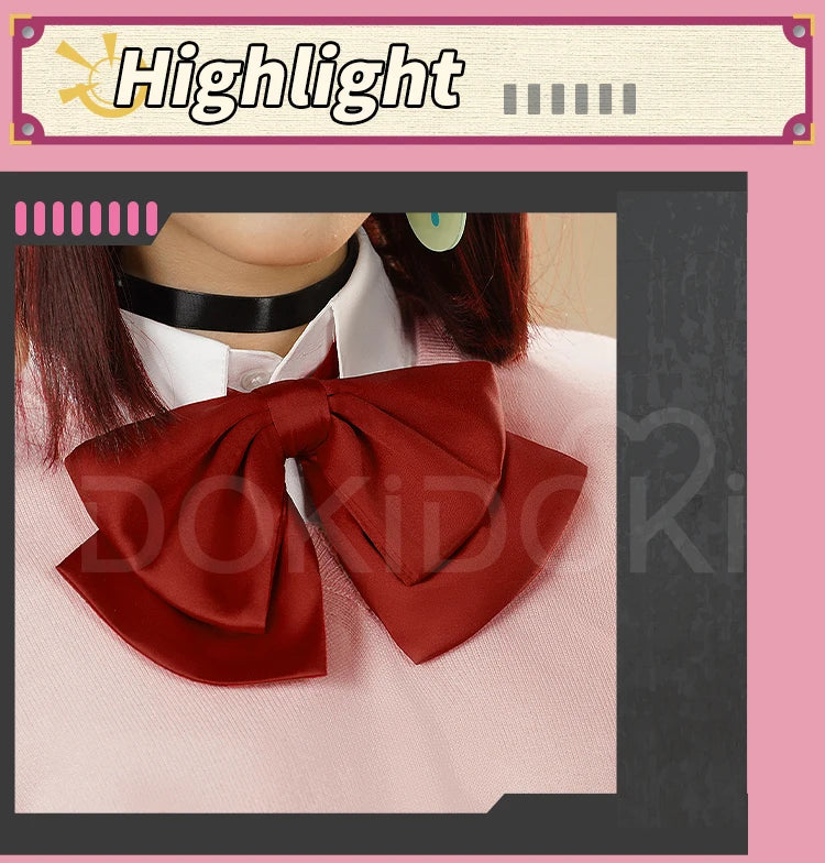 IN STOCK Ayase Momo Cosplay Costume Anime Dandadan DokiDoki-SR Women Uniform JK DAN DA DAN Momo Ayase Okarun Costume Halloween