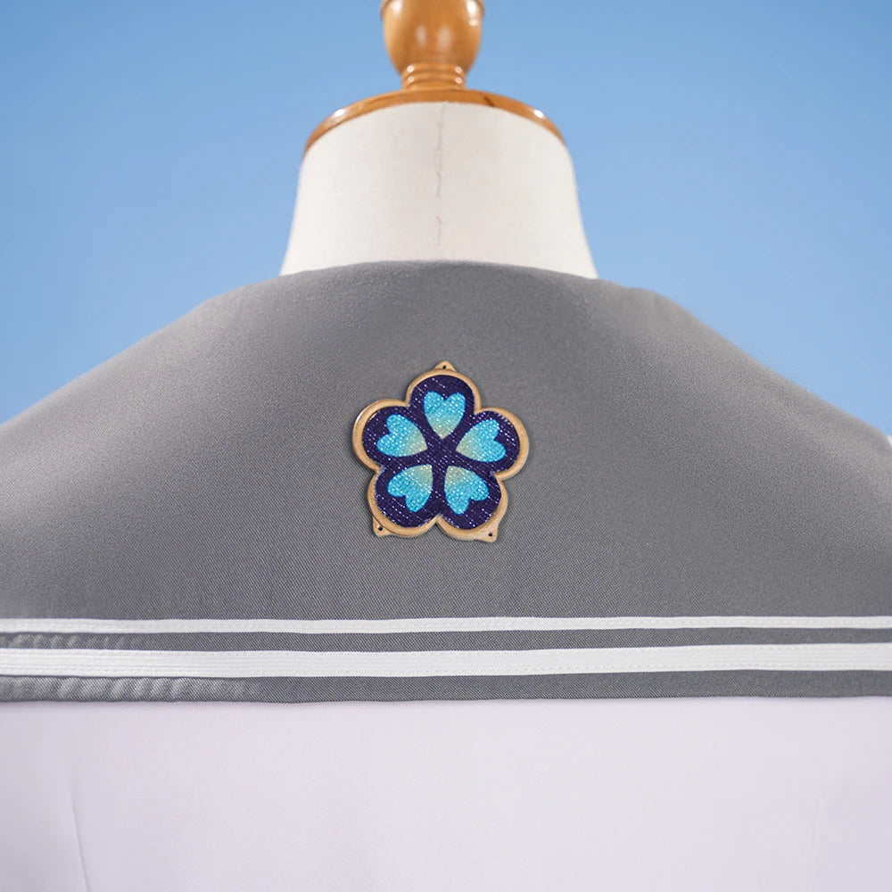 iCoser Honkai Star Rail Firefly Cosplay Costume Spring Missive Uniform Headwear Socks Halloween Party for Women Girls Cos Gifts