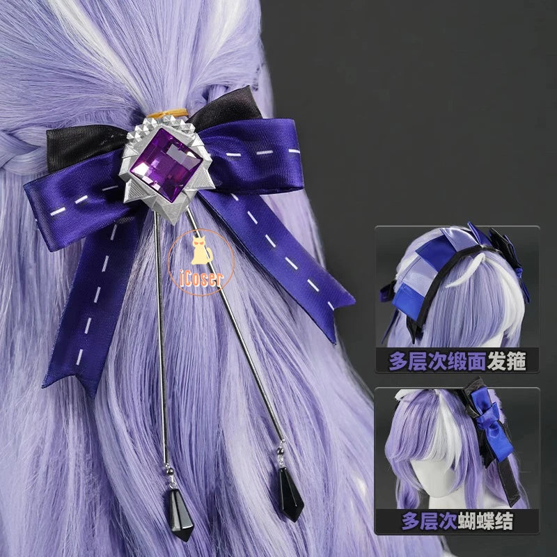 Zenless Zone Zero Vivian Cosplay Costume Wig Dress Uniform Headwear Earrings Mockingbird Halloween Party for Women Girl Carnival