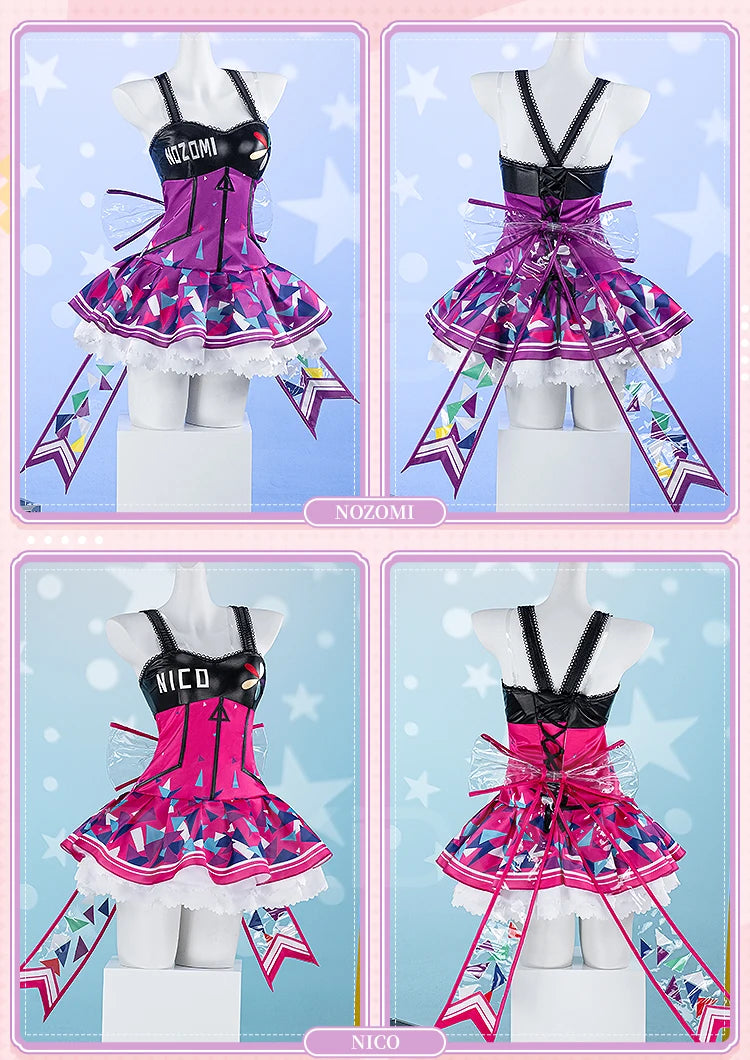 Honoka Kousaka Kotori Minami Tojo Nozomi Rin Hoshizora Cosplay Costume Anime LoveLive! Cosplay DokiDoki-R Women Cute Dress