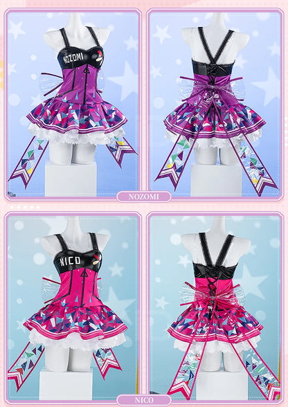 Honoka Kousaka Kotori Minami Tojo Nozomi Rin Hoshizora Cosplay Costume Anime LoveLive! Cosplay DokiDoki-R Women Cute Dress