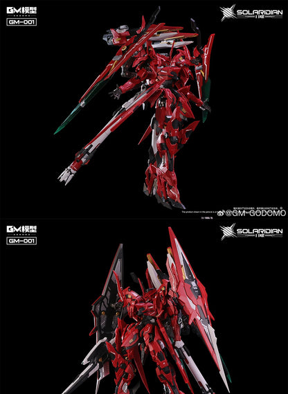 GM Model SOLARIDIAN 1/72 Assembly Model Kit Toy GODOMO GM-001 Alloy Skeleton Robot Action Figure Plastic Model Kits Collection