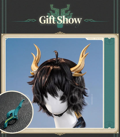 Dan Heng IL Permansor Terrae Cosplay Costume Game Honkai: Star Rail【S-2XL】DokiDoki-SR Danheng Tail Halloween Cosplay Plus Size