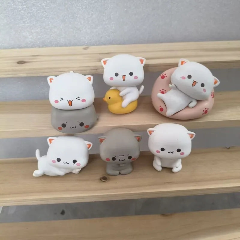 Kawaii Mitao Cat 2 Season Lucky Cat Cheap Cute Cat Blind Box Toys Surprise Figure Cartoon Doll Collect Model Home Holiday gifts