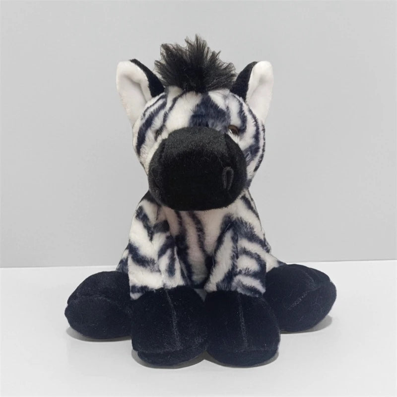 Cute Plush Animal Toys Set Panda Bear Fox Raccoon Elephant Giraffe Frog Soft Stuffed Dolls for Kids Sleep Appliance Baby Gift