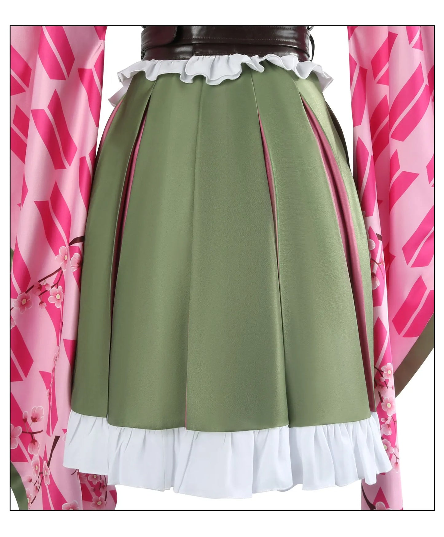 Kanroji Mitsuri Cosplay Costume Set Women Polyester