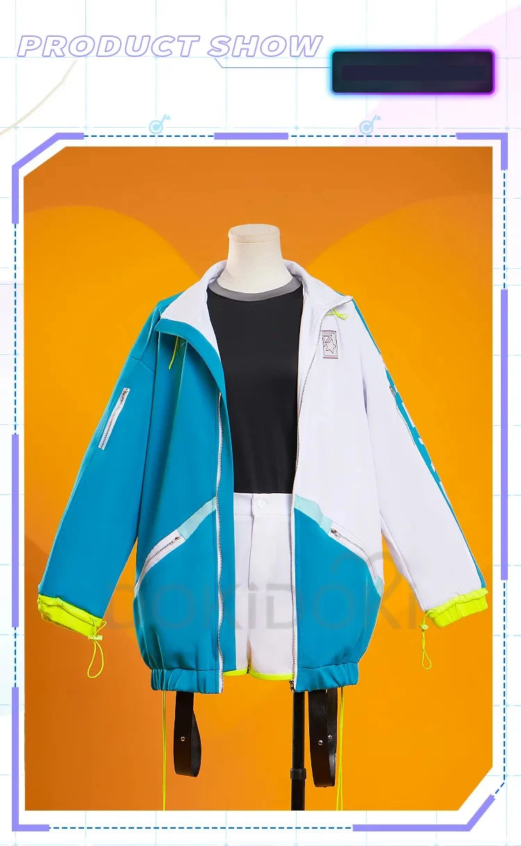 Shiraishii Ann Cosplay Game Cosplay 【S-3XL】DokiDoki-R Women Daily Costume Coat Casual Wear Shiraishii Ann Cosplay Plus Size