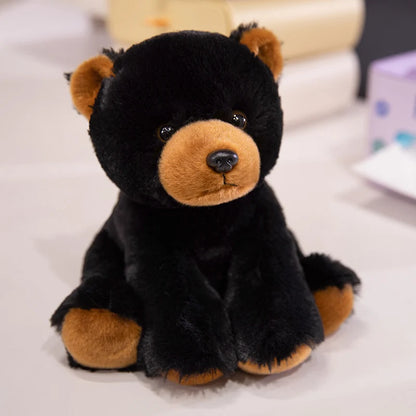 Cute Plush Animal Toys Set Panda Bear Fox Raccoon Elephant Giraffe Frog Soft Stuffed Dolls for Kids Sleep Appliance Baby Gift