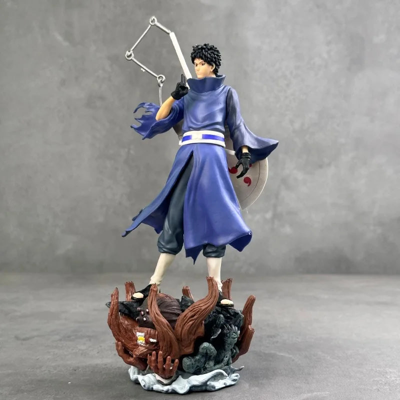 New Naruto Anime Figures Uchiha Obito Standing Posture Double Headed Sculpture Action Doll Pvc Model Statue Ornament Toys Gifts