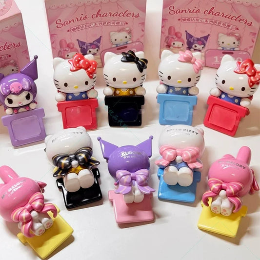 Kt Cat Bow Sweetheart Series Blind Box Trendy Toy Cute Doll Mini Phone Case Computer Decoration Desktop Ornament Surprise Gifts