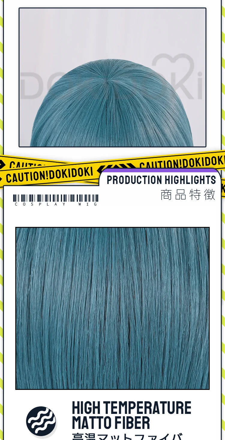 IN STOCK Ciel Phantomhive Wig Anime DokiDoki Ciel Cosplay Wig Men Halloween Short Hair Free Wig Cap