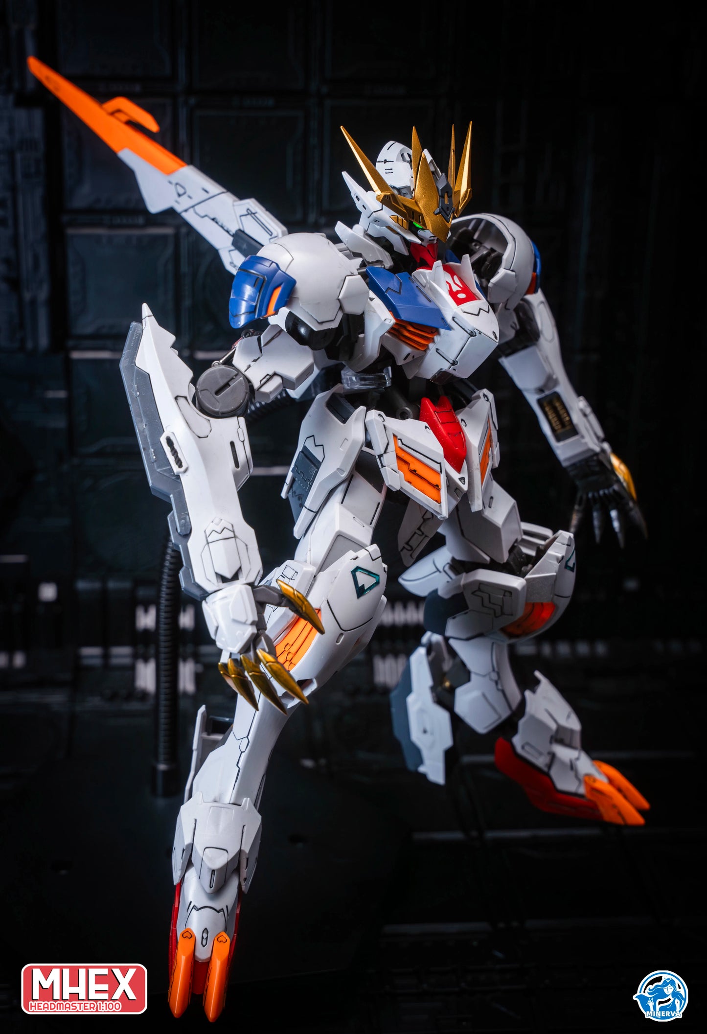 Minerva Hobby LINGXUZI Head Carving Replace Head For MG Barbatos Sky Defender Assembly Model Kit Toy GK Model Accessory Gift