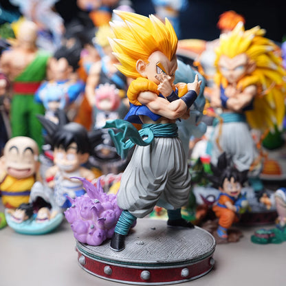 25cm Anime Dragon Ball Z Super Saiyan 3 Gotenks PVC Collectible Figure Model Toy Gift