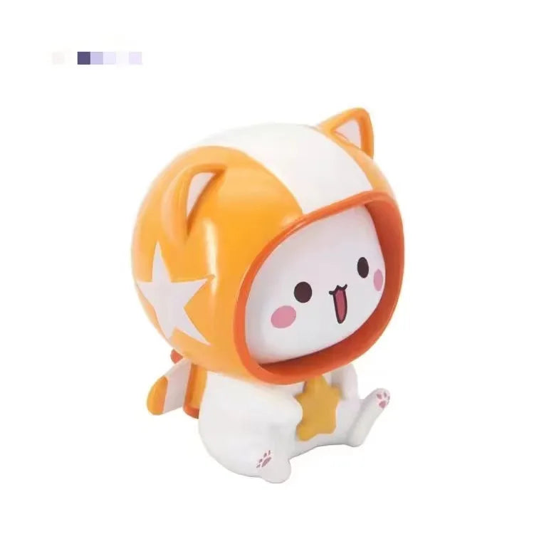 Peach Cat V2 Blind Box Cartoon Anime Figure Doll Trendy Toy Cute Pvc Desktop Room Ornament Decoration Collect Gift Mystery Box