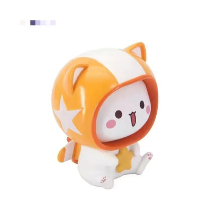 Peach Cat V2 Blind Box Cartoon Anime Figure Doll Trendy Toy Cute Pvc Desktop Room Ornament Decoration Collect Gift Mystery Box