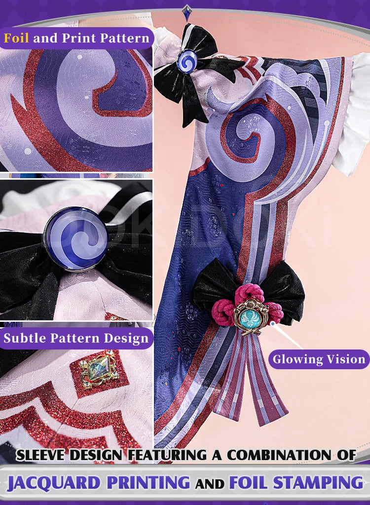 Yumemizuki Mizuki Cosplay Costume Game Genshin Impact【XS-2XL】DokiDoki-SR Women Cute Maid Dress Plus Size