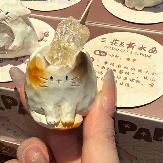 Creative Animal PAL Crystal Blind Box Cute Desktop Decoration Resin Craftwork Wholesale New Model Display Piece Toy & Hobbies