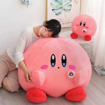 60cm Big Size Kirby Kawaii Cartoon Anime Plush Stuffed Doll Room Plushies Pillow Ornaments Cute Peluche Children's Holiday Gifts