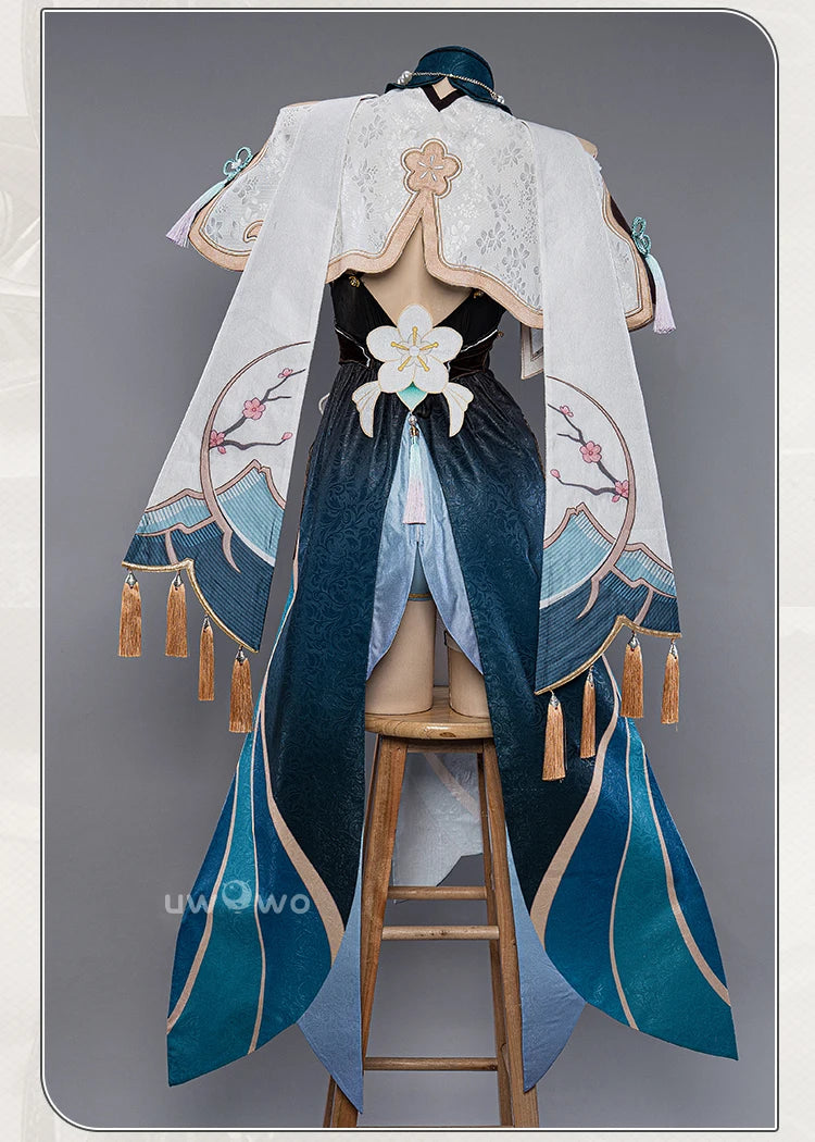 PRE SALE UWOWO Ruan Mei Cosplay Honkai Star Rail Fanart Ruan Mei Ruanmei Qipao Ver. Cosplay Costume Halloween Costume