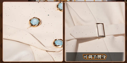 Identity V Prospector Cosplay Costume Wig Norton Campbell Uniform Gambler in The Spotlight Halloween for Women Men Carnival Prop