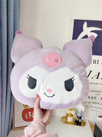 Sanrio Very Soft Kuromi Back Cushion Throw Pillow Sofa Bed Room Decor Comfortable Japanese Style Pillow Gifts Girl