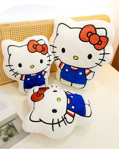 New Hello Kitty Plush Toy Kitten Stuffed Animal Soft Pillow Cute Doll for Girls Birthday Christmas Gift Perfect Sleep Companion