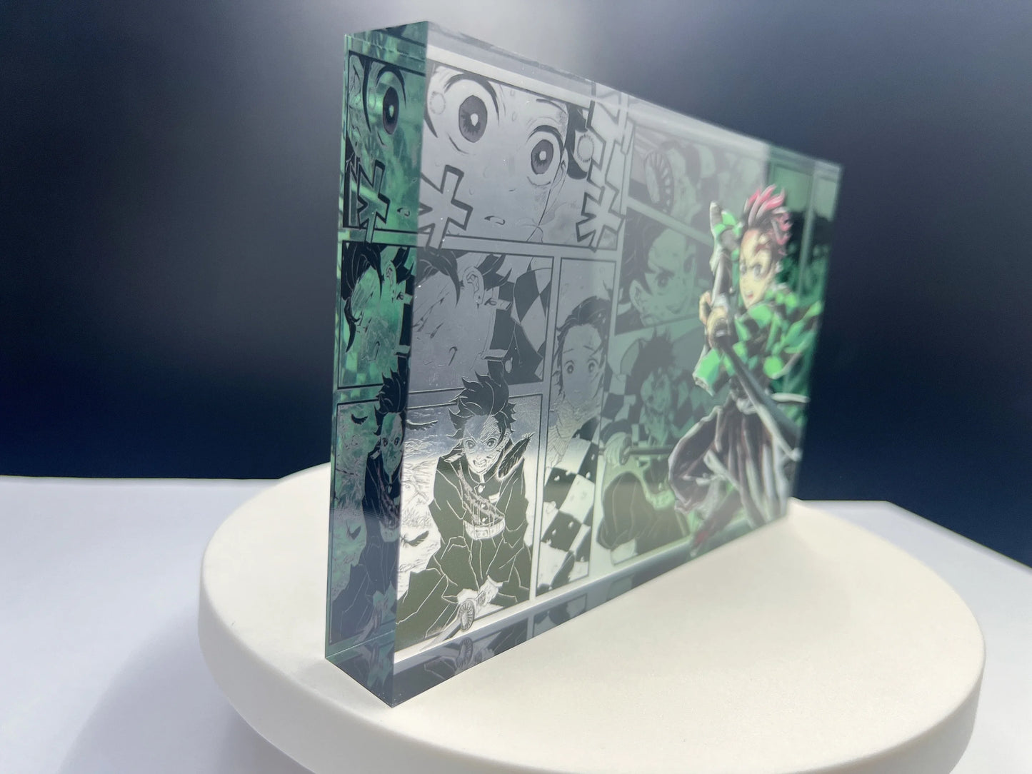 New Demon Slayer Creative High-value Bar Chi Tokitou Muichirou Acrylic Brick Computer Desktop Ornaments Anime Peripheral Gifts