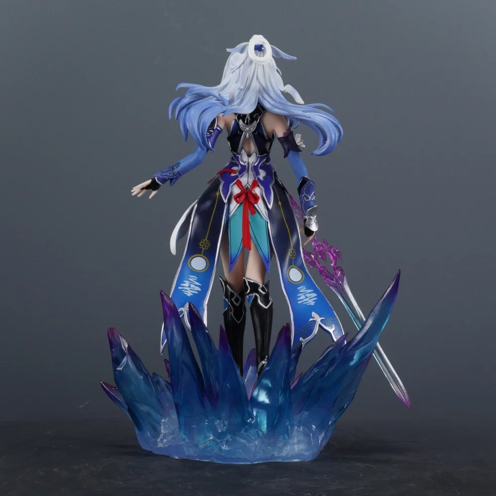 29cm Anime Honkai Star Rail Jingliu PVC Action Figure Statue Desktop Ornament Model Toy Gift - With Box