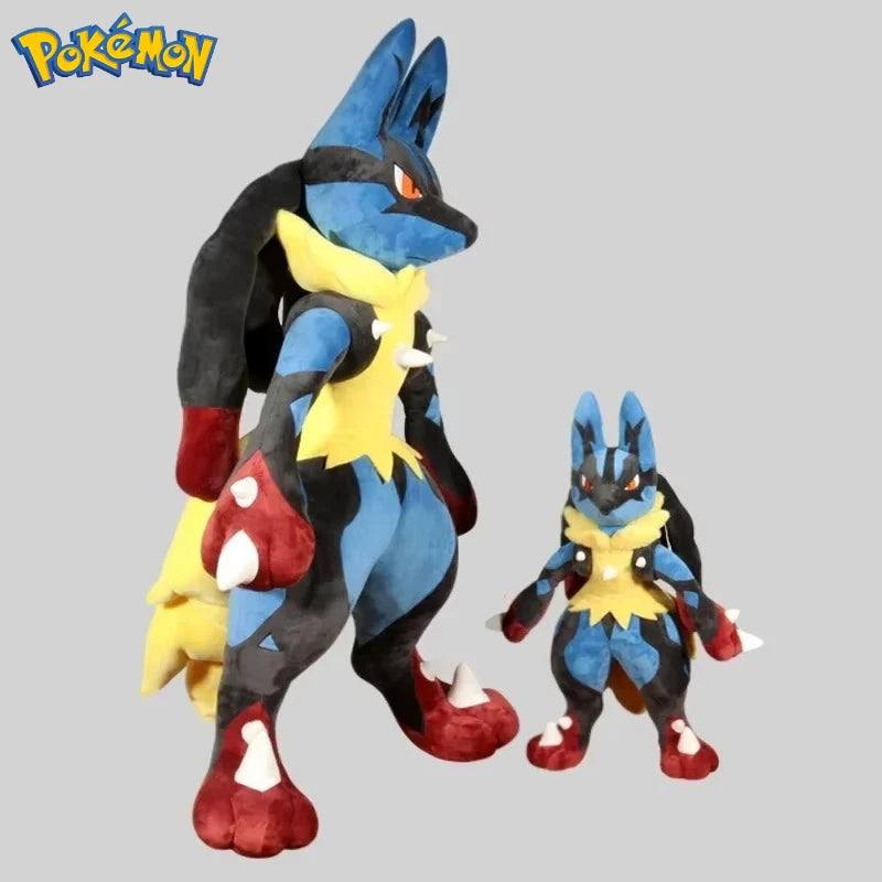 130/70CM Super Big Size Pokemon Lucario Plushies Cartoon Anime Character Stuffed Plushie Pillow Home Furnishing Gift Collection