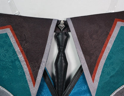 Lan Yan Cosplay Costume Wig Dress Genshin Impact Headwear Liyue Spring Woven From Jade Halloween Party for Women Girls Accessory