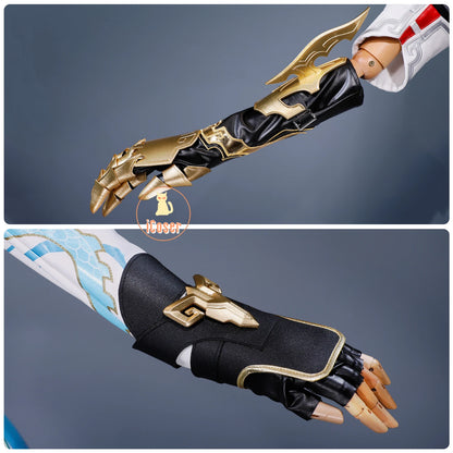 Honkai Star Rail Dan Heng Permansor Terrae Cosplay Costume Wig Uniform Headwear Metal Accessories Halloween Party for Women Men