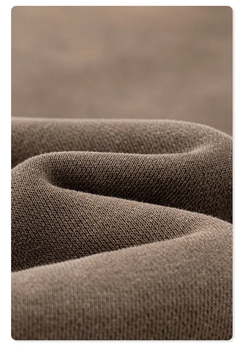 ZODF Retro Winter Monkey Washed Fleece Pants For Men Unisex Washed High Street 332gsm Warm Oversized Straight Trousers HY0892