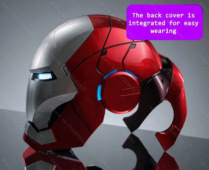 NEW Iron Man Helmet Mk5 Electric Voice Activated Control Wearable Mask 1:1 Automatic Opening Closing Model Figure Adult Toy Gift