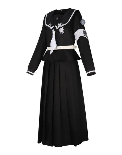 iCoser The Hundred Line Hiruko Shizuhara Cosplay Costume Wig Battle Uniform Last Defense Academy Halloween Party for Women Girls