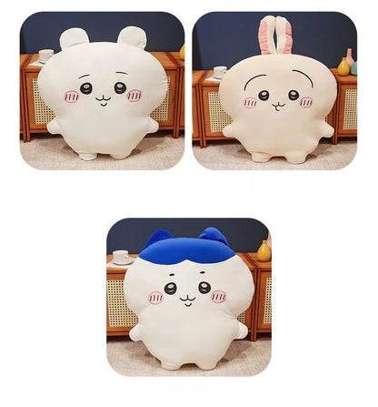 Very Soft Chiikawa Hachiware Usagi Back Cushion Big Size Cuddly Pillow Cartoon Stuffed Anime Sofa Bed Cushion Home Decor Gifts