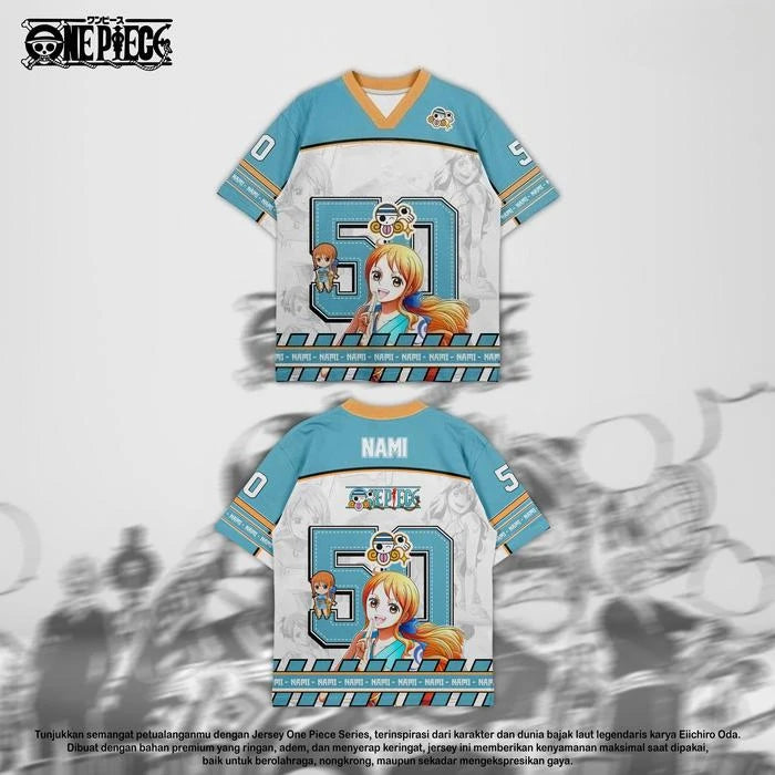 Jersey One Piece Oversize Anime Y2k Korean Style Kpop Baseball Hockey T-shirt Fashion Streetwear Anime Daily Unisex Tops Tees