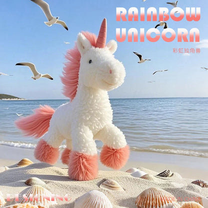 Kawaii Unicorn Plush Pendant Plush Keychain Cute Girl's Bag Accessories Stuffed Doll Car Keyring Pendant for kids Xmas Gift