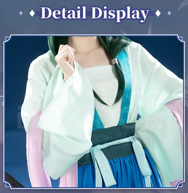 IN STOCK Maomao Cosplay Costume Anime The Apothecary Diaries【XS-4XL】DokiDoki-SR Mao Mao Frog Blue Dress Halloween Wig Season 2