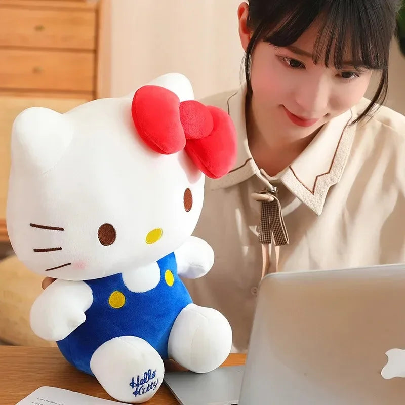 4style Hello Kitty Anime Hello Kitty Stuffed Toys Plushier Soft Pillow Birthday Gifts For Girls Kawaii Hello Kitty Plush Dolls