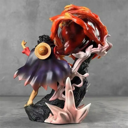 New One Piece 31cm Pvc Figure Nika Luffy Anime Figures Three Forms Of Arms Anime Action Figures Collection Gift Ornament Model