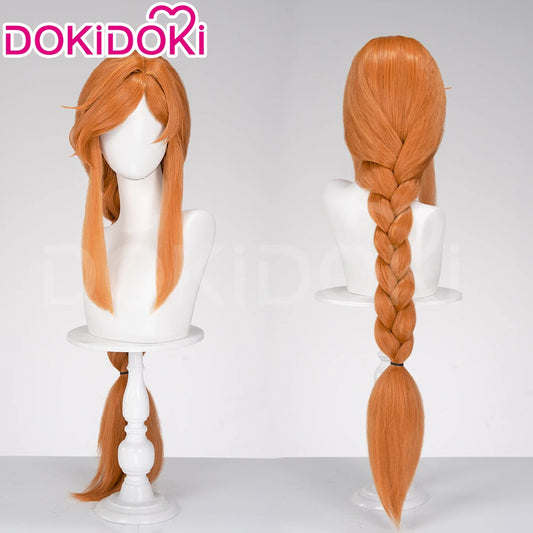 IN STOCK Flamme Wig Anime Frieren: Beyond Journey's End DokiDoki Flamme Cosplay Women 100cm Long Orange Wig Free Cap