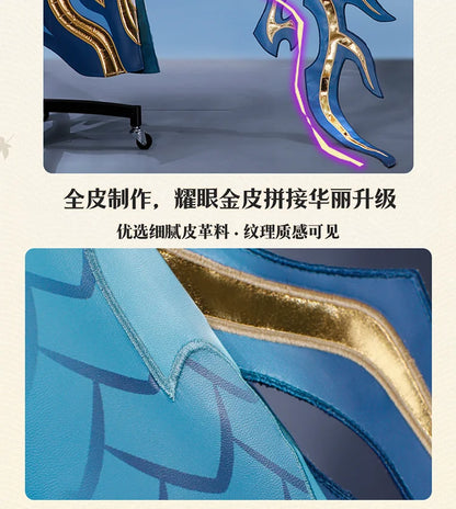 Honkai Star Rail Dan Heng Permansor Terrae Cosplay Costume Wig Uniform Headwear Metal Accessories Halloween Party for Women Men