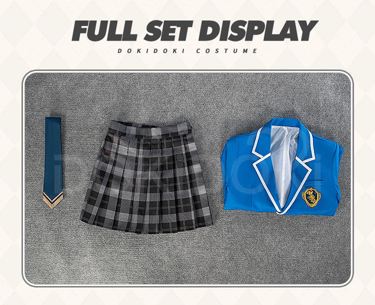 Anzu Heroine Costume Cosplay Game Ensemble Stars【S-3XL】DokiDoki-N ES Costume Women School Uniform Plus Size
