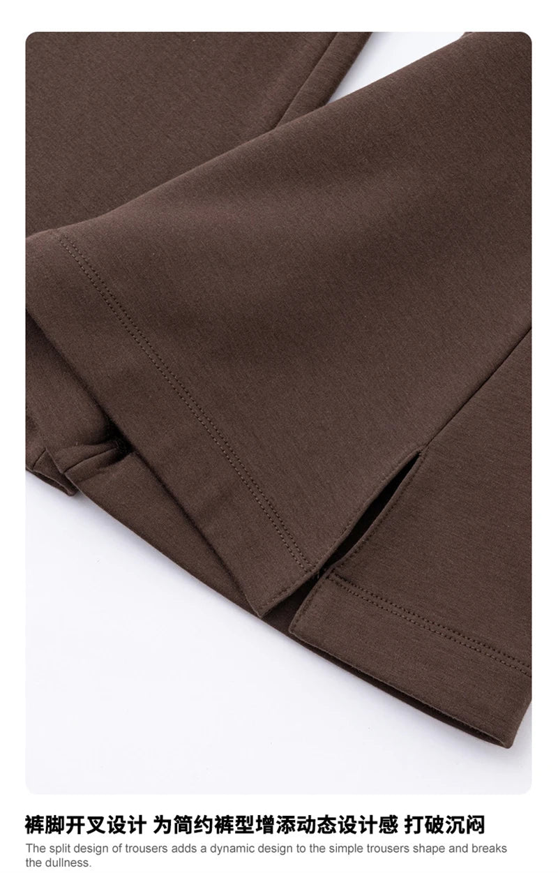 ZODF Women 2025 Autumn Sport Style Flared Pants Girls Female Mousse Muscle Sole Slimming Micro Yoga Trousers HY1095