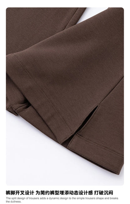 ZODF Women 2025 Autumn Sport Style Flared Pants Girls Female Mousse Muscle Sole Slimming Micro Yoga Trousers HY1095