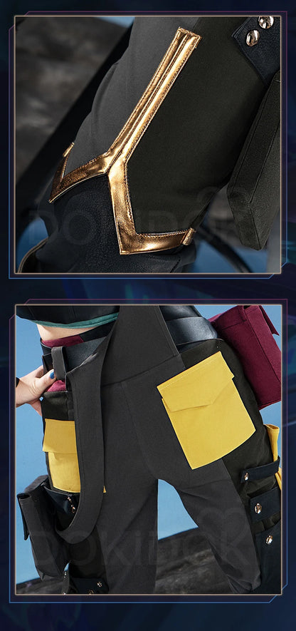 IN STOCK Jinxx Powderr Cosplay Costume Anime Cosplay【S-3XL】DokiDoki-SR Women Jinxx Powderr Vest Cosplay Plus Size